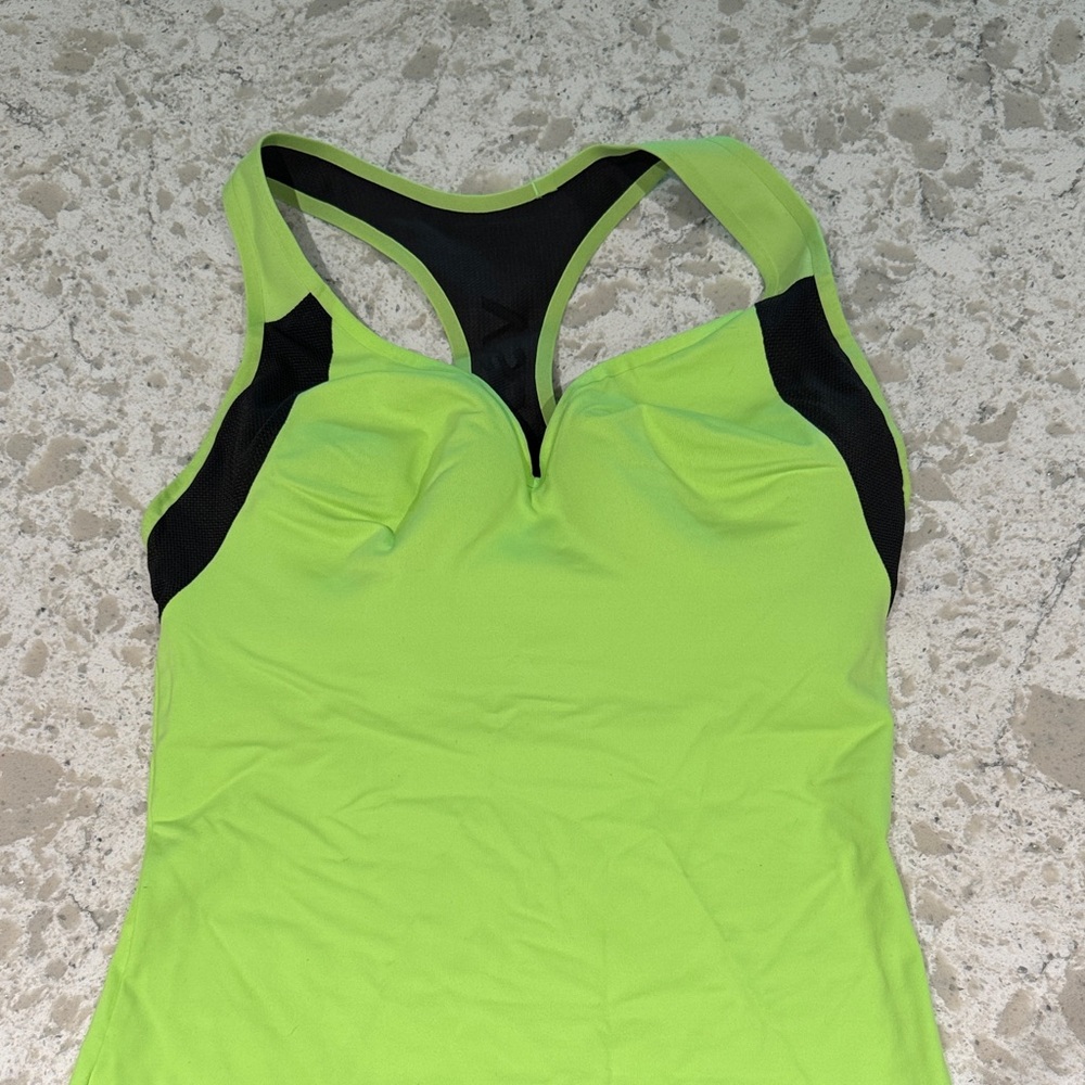 VSX Lime Green and Black Tank Top
